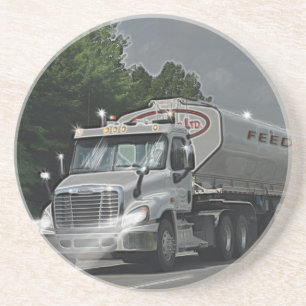Grey Cattle Feed Cistern Truck for Truckers & Kids Coaster