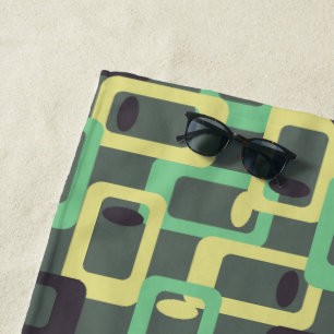 Grey Chain Link Beach Towel