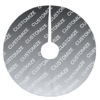 Grey (changeable colour) Ombre & Text Pattern
