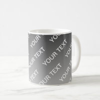 Grey (changeable colour) Ombre & Text Pattern