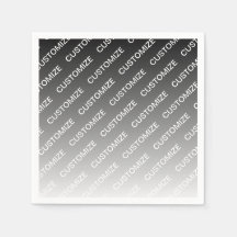 Grey (changeable colour) Ombre & Text Pattern