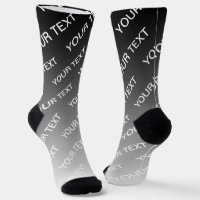 Grey (changeable colour) Ombre & Text Pattern