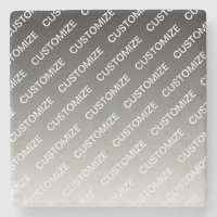 Grey (changeable colour) Ombre & Text Pattern