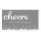 Grey cheer bubble wedding custom bar drink ticket