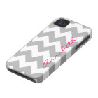 Grey Chevron iPhone 4/4s Case Mate
