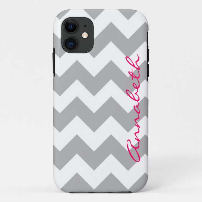 Grey Chevron iPhone 5 Case Mate (Back)