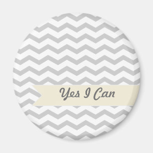 Grey Chevron Magnet