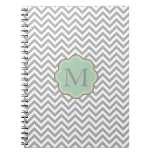 Grey Chevron Notebook