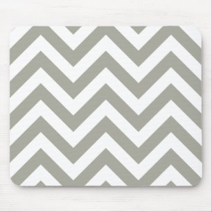 Grey Chevrons Zig Zag Pattern Mouse Pad