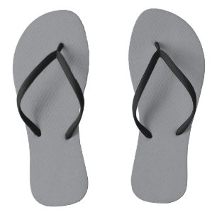 Grey Chiseled Stone Solid Colour Print, Neutral Jandals