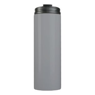 Grey Chiseled Stone Solid Colour Print, Neutral Thermal Tumbler
