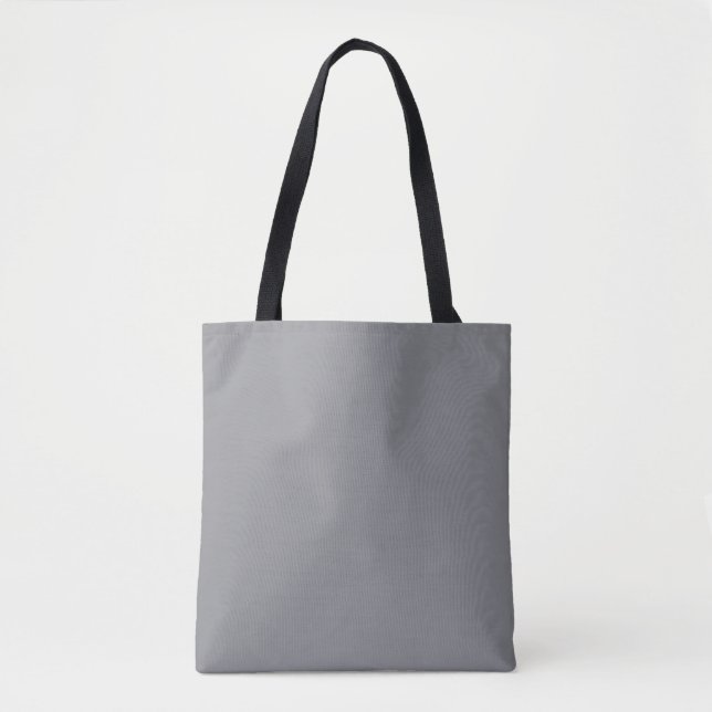 Grey Chiseled Stone Solid Colour Print, Neutral Tote Bag (Front)