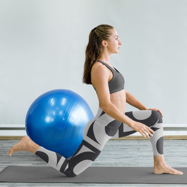 Grey Circles  Capri Leggings (Creator Uploaded)