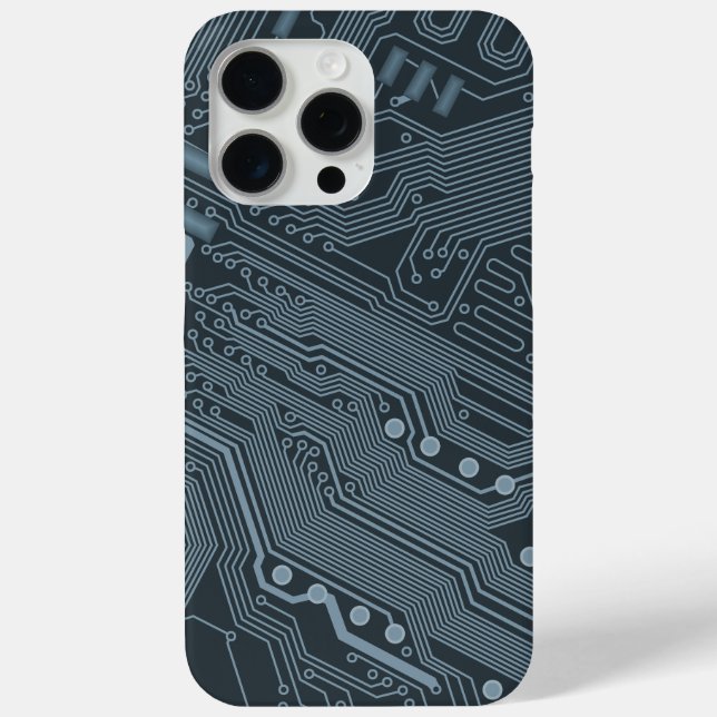 Grey Circuit Board Case-Mate iPhone Case (Back)