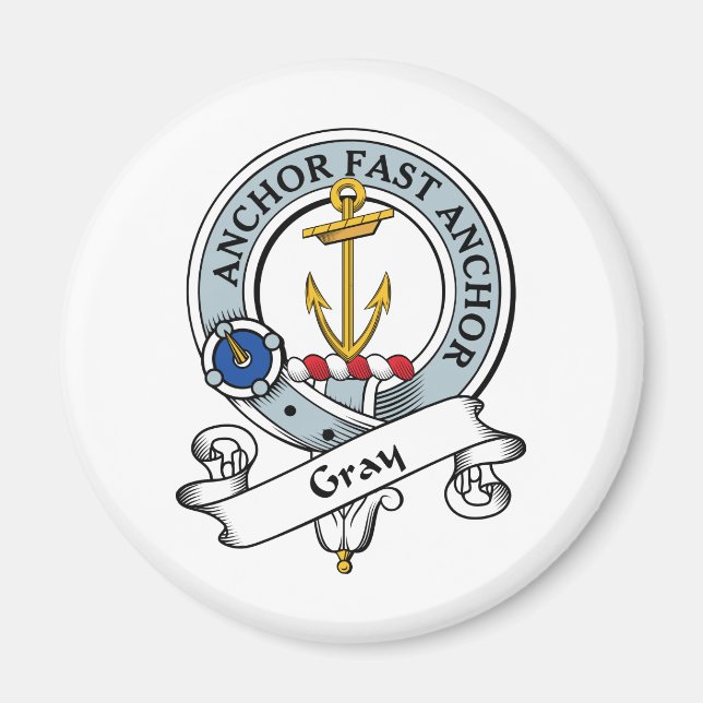 Grey Clan Badge Magnet (Front)