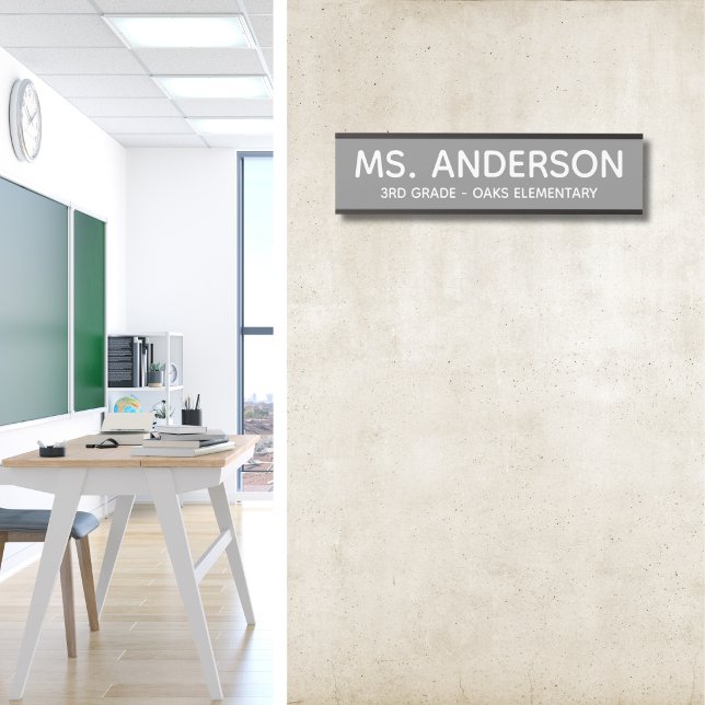 Grey Classroom Door Sign (Creator Uploaded)