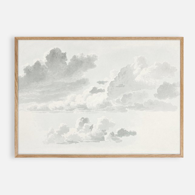 Grey Clouds, vintage oil  Poster (Creator Uploaded)