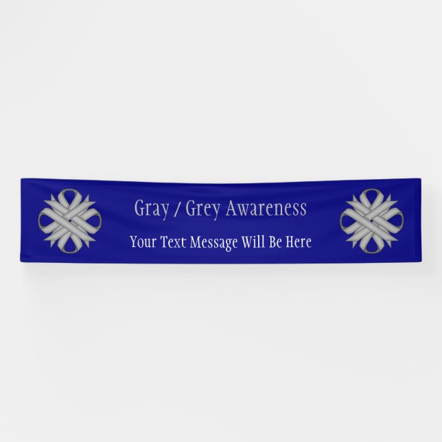 Grey Clover Ribbon by Kenneth Yoncich Banner (Horizontal)