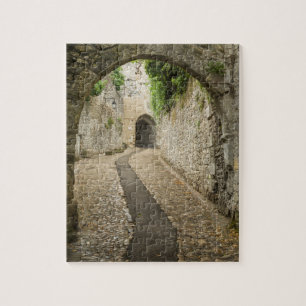 Grey Cobblestone street, France Jigsaw Puzzle