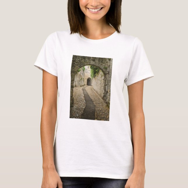 Grey Cobblestone street, France T-Shirt (Front)