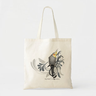 Grey Cockatiel Tote Bag