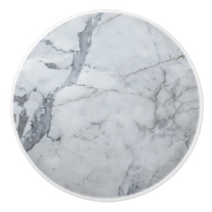 Grey Colour Marble Pattern Ceramic Knob