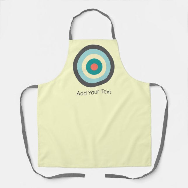 Grey Combination Bullseye by Shirley Taylor Apron (Front)