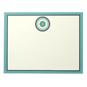 Grey Combination Bullseye by Shirley Taylor Notepad
