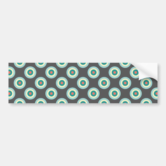 Grey Combination Circles by Shirley Taylor Bumper Sticker (Front)