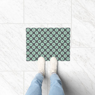 Grey Combination Circles by Shirley Taylor Doormat