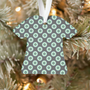 Grey Combination Circles by Shirley Taylor Ornament