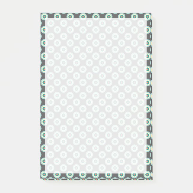 Grey Combination Circles by Shirley Taylor Post-it Notes (Front)