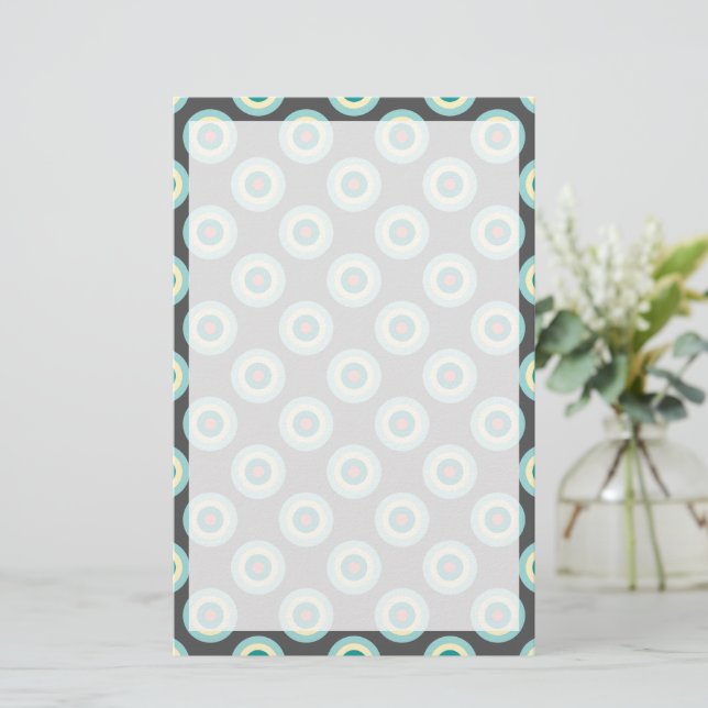 Grey Combination Circles by Shirley Taylor Stationery (Standing Front)