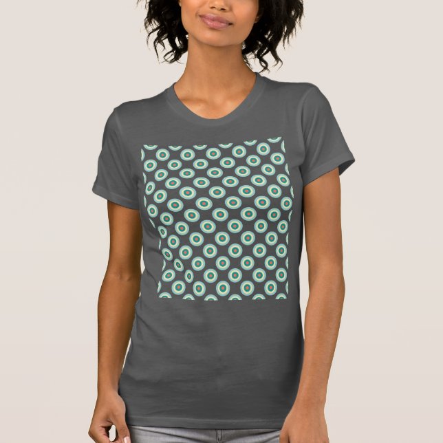 Grey Combination Circles by Shirley Taylor T-Shirt (Front)