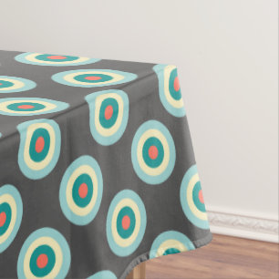 Grey Combination Circles by Shirley Taylor Tablecloth