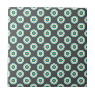 Grey Combination Circles by Shirley Taylor Tile