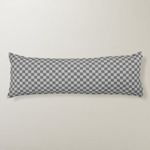 Grey Combination Classic Chequerboard by STaylor Body Cushion