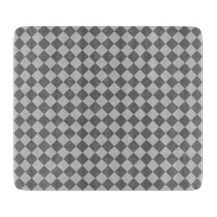 Grey Combination Diamond Pattern by Shirley Taylor Cutting Board