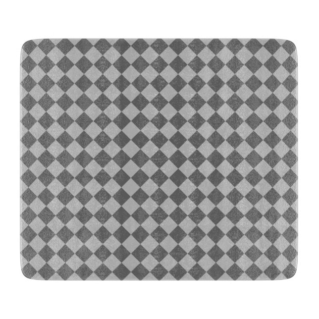 Grey Combination Diamond Pattern by Shirley Taylor Cutting Board (Front)