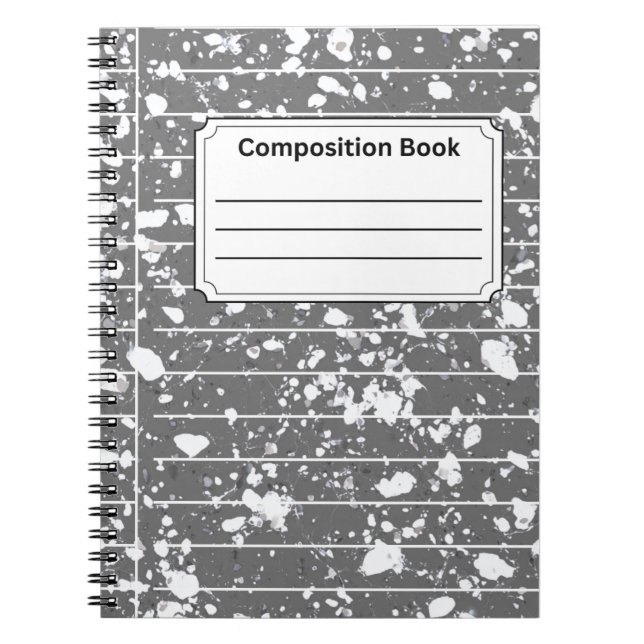 Grey Composition Notebook (Front)