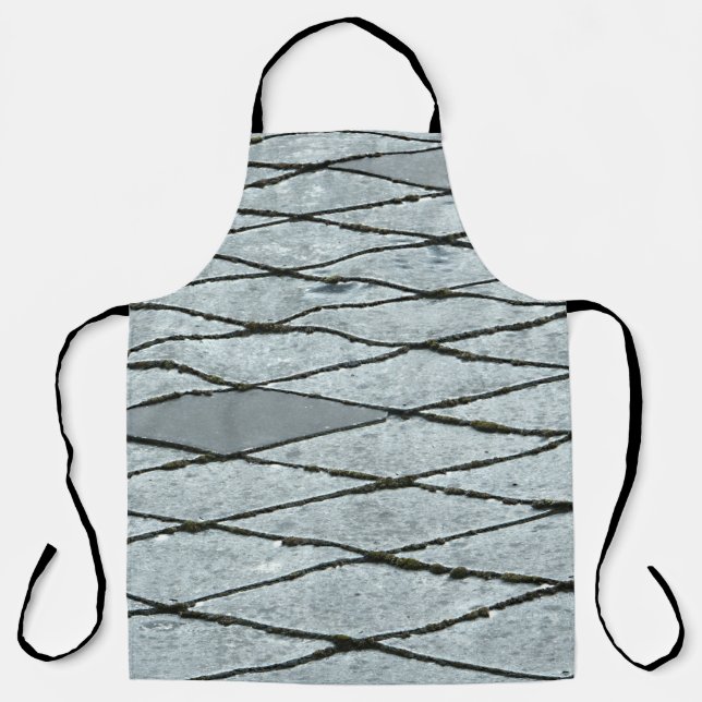 Grey concrete pavement apron (Front)