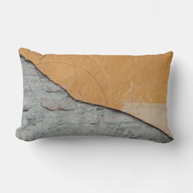 Grey concrete surface lumbar cushion (Front)