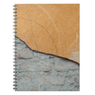 Grey concrete surface notebook