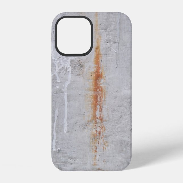 Grey concrete wall iPhone case (Back)