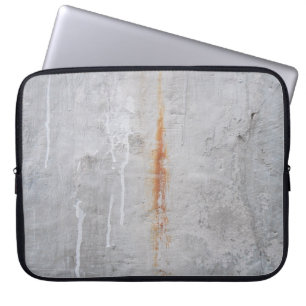 Grey concrete wall laptop sleeve