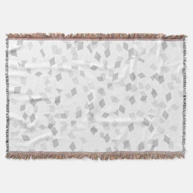Grey Confetti Throw Blanket (Front)