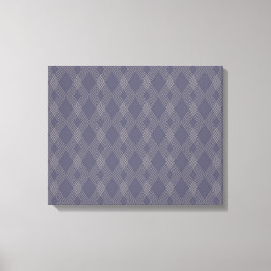 Grey, cool, trendy, simple, modern zig zag pattern canvas print