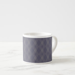 Grey, cool, trendy, simple, modern zig zag pattern espresso cup