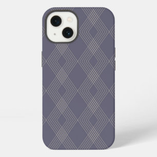 Grey, cool, trendy, simple, modern zig zag pattern iPhone 13 case