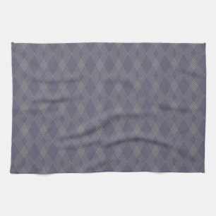 Grey, cool, trendy, simple, modern zig zag pattern tea towel